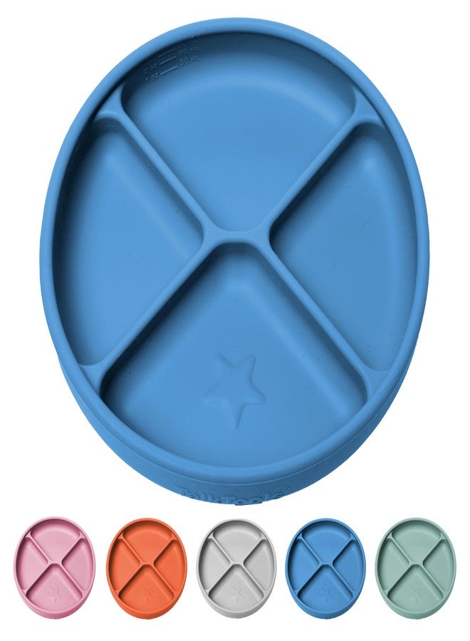 TalkTools Itsy Plate Must-Have Silicone Baby Plates with Suction | Non-Toxic Toddler Feeding Plate | Divided Portion Control Tray | BPA-Free, Easy-Clean, Travel-Friendly Baby Dishware - Made in USA - Image 1